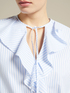 Striped blouse with jabot image number 2