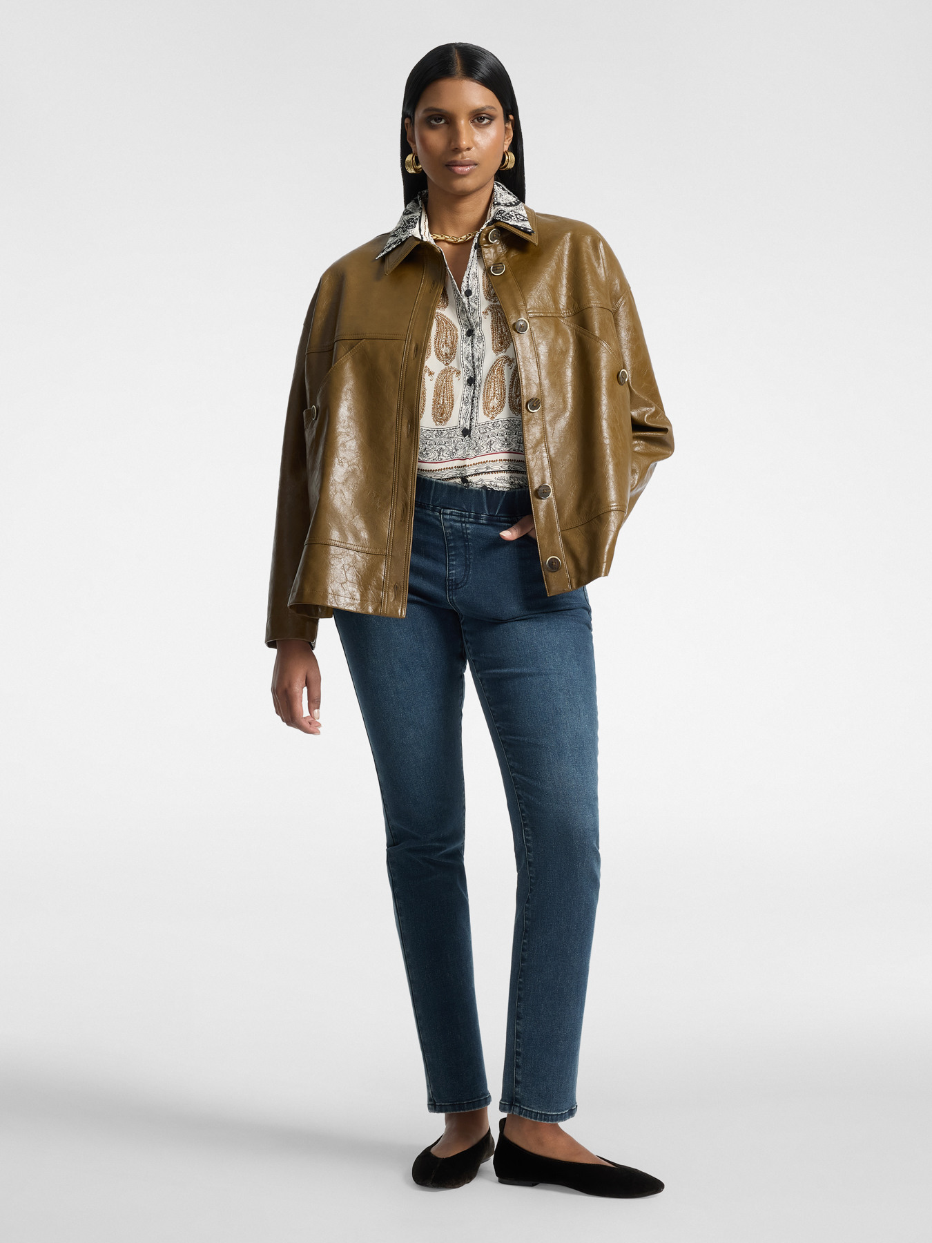 Skinny Jeans aus Denim mit Washed-Waschung image number 0
