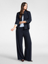 Cr&ecirc;pe jacket with jewel button image number 2