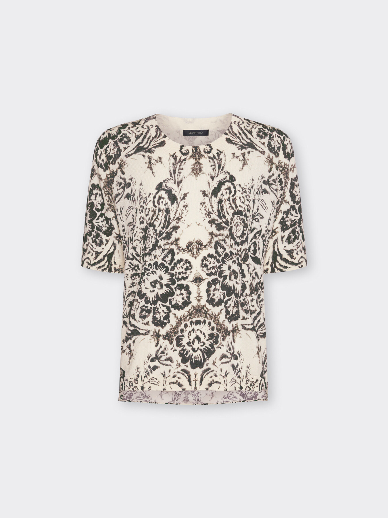 Pull imprim&eacute; en m&eacute;lange de coton image number 4