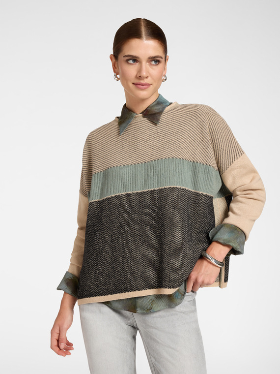 Maglia in lana jacquard