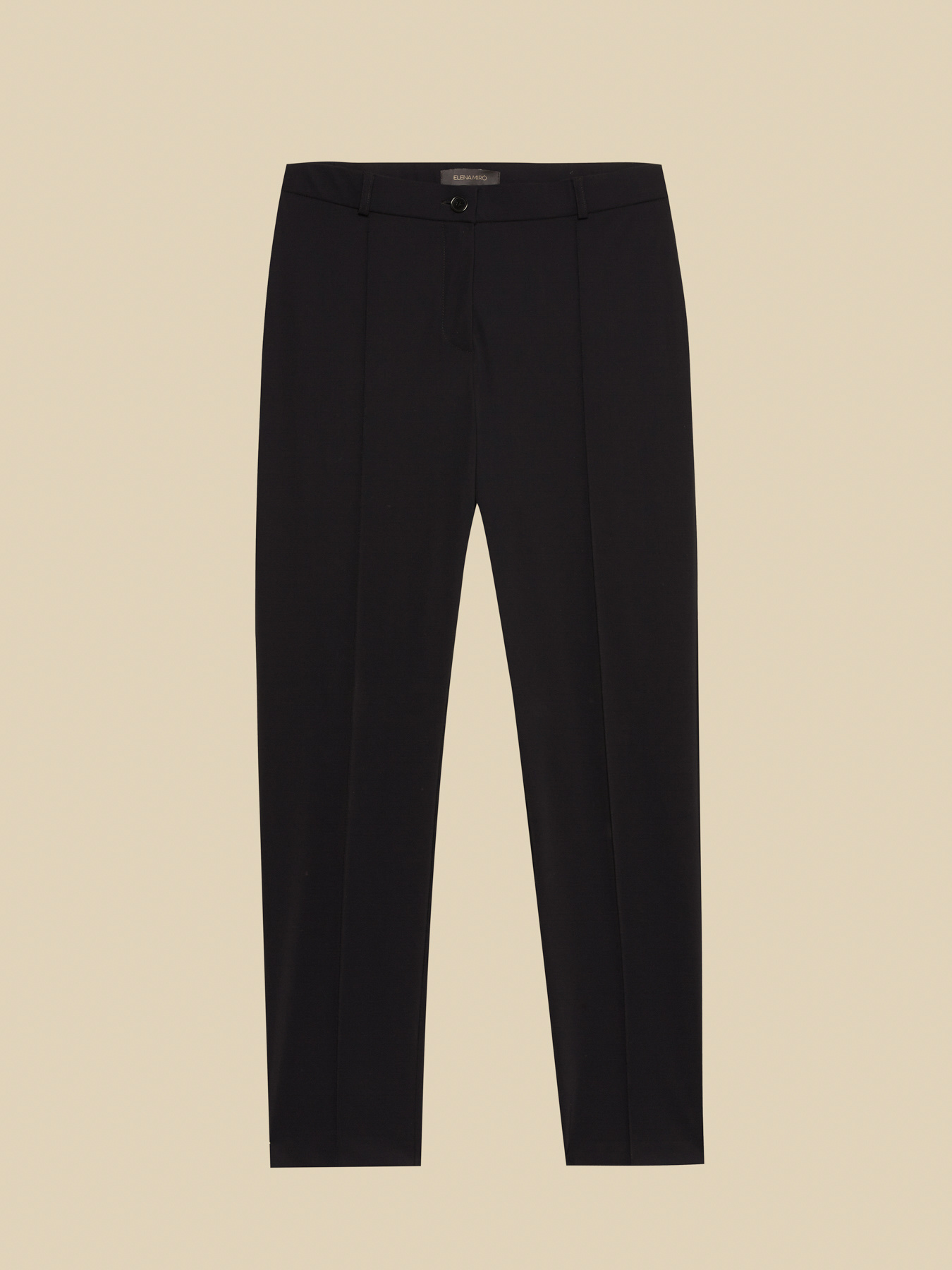 PANTALONE A SIGARETTA IN TESSUTO "SENSITIVE" image number 4