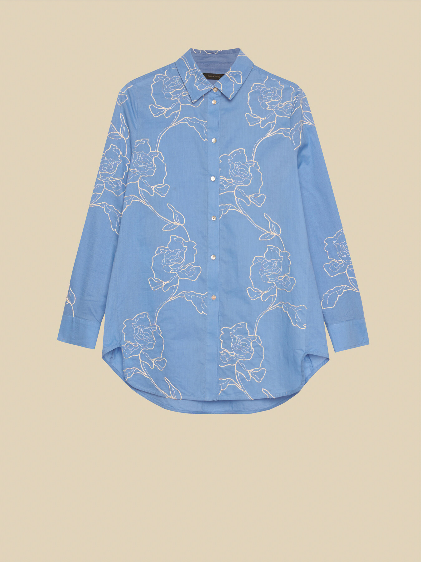 Embroidered muslin shirt image number 4