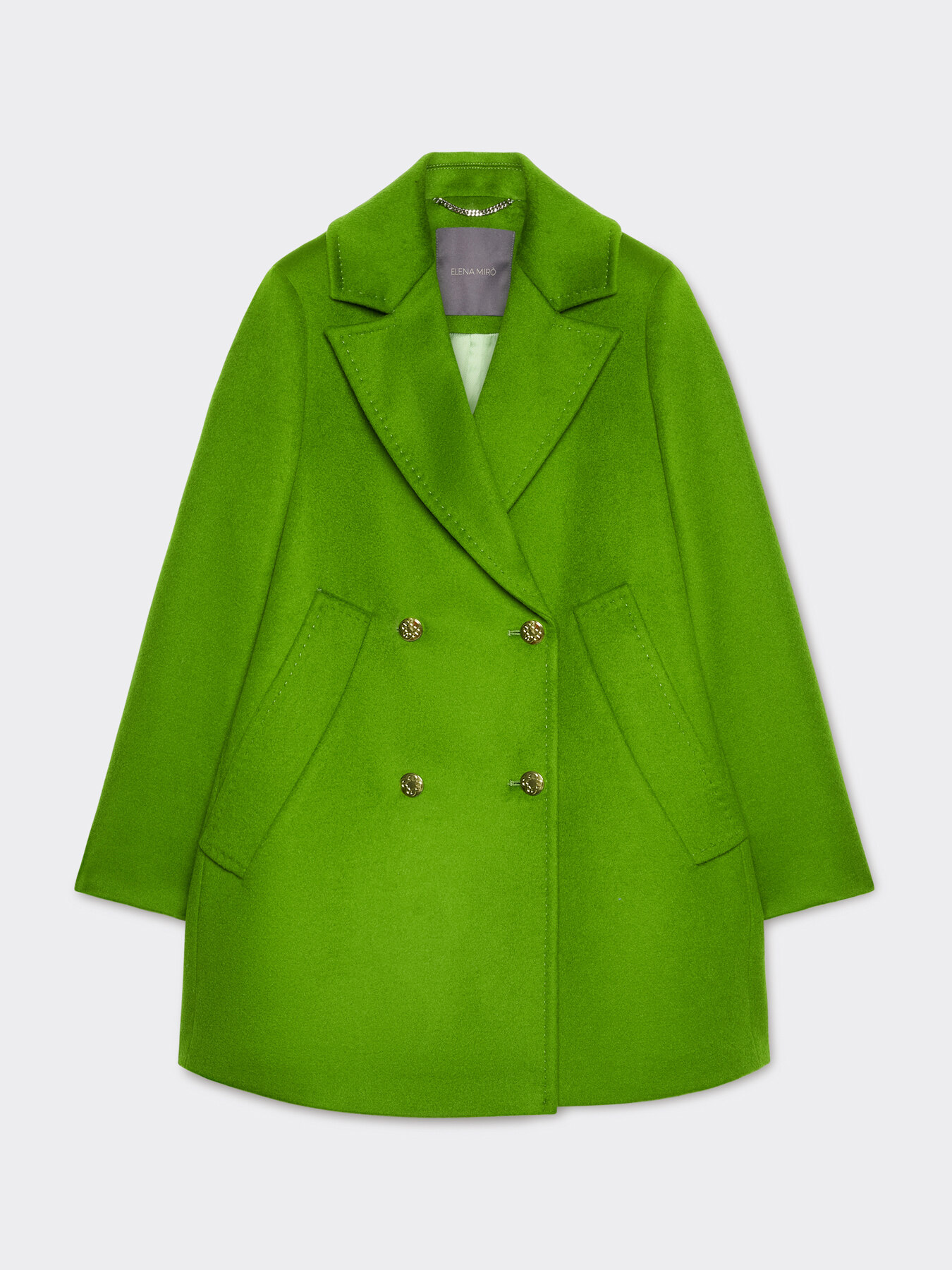 Luxury wool peacoat winter jacket image number 4