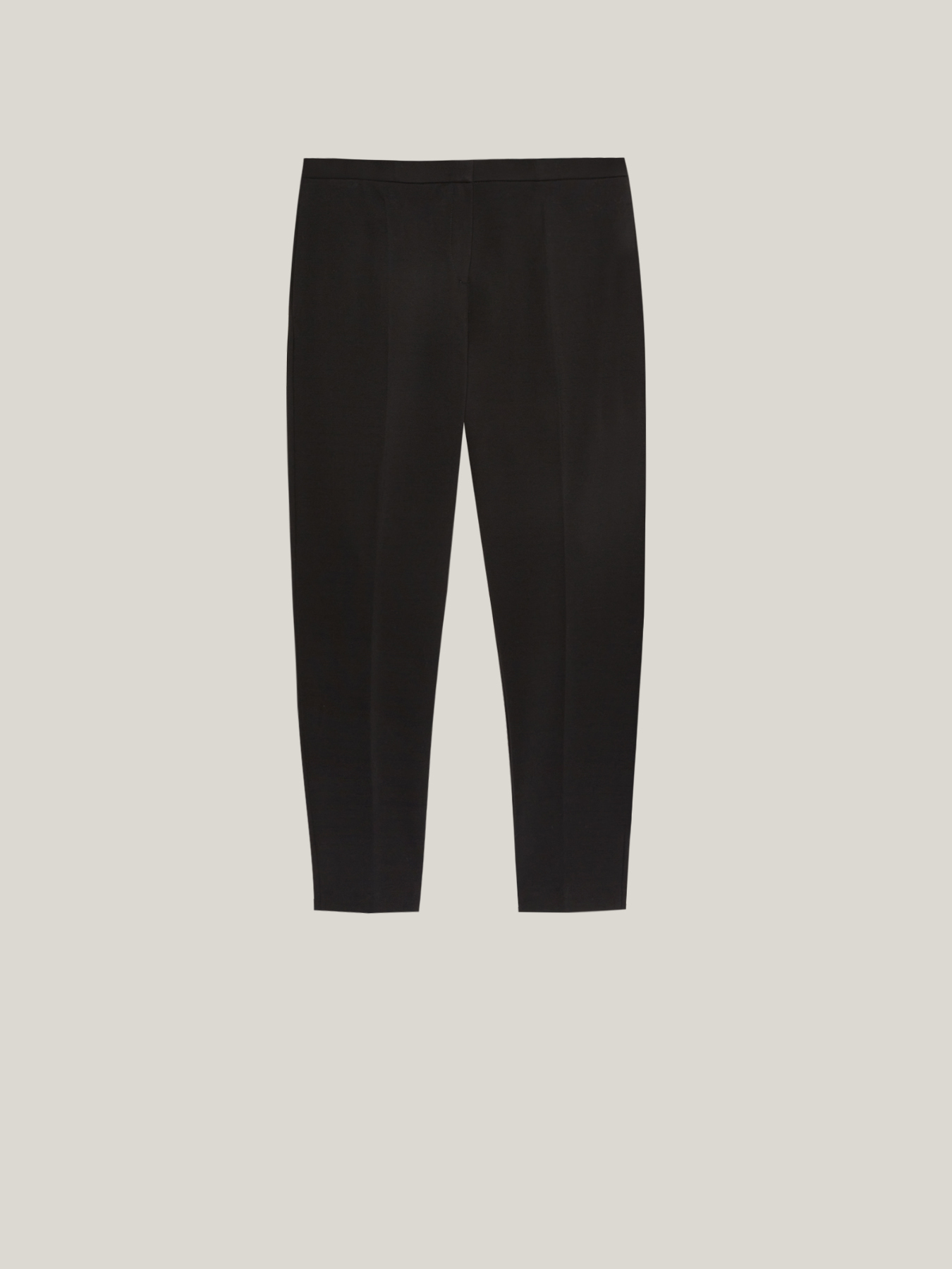 Pantalon droit en point tissu image number 4