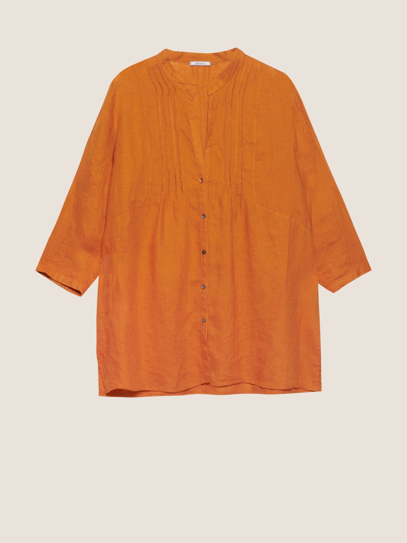 Camicia in lino con pieghe image number 3