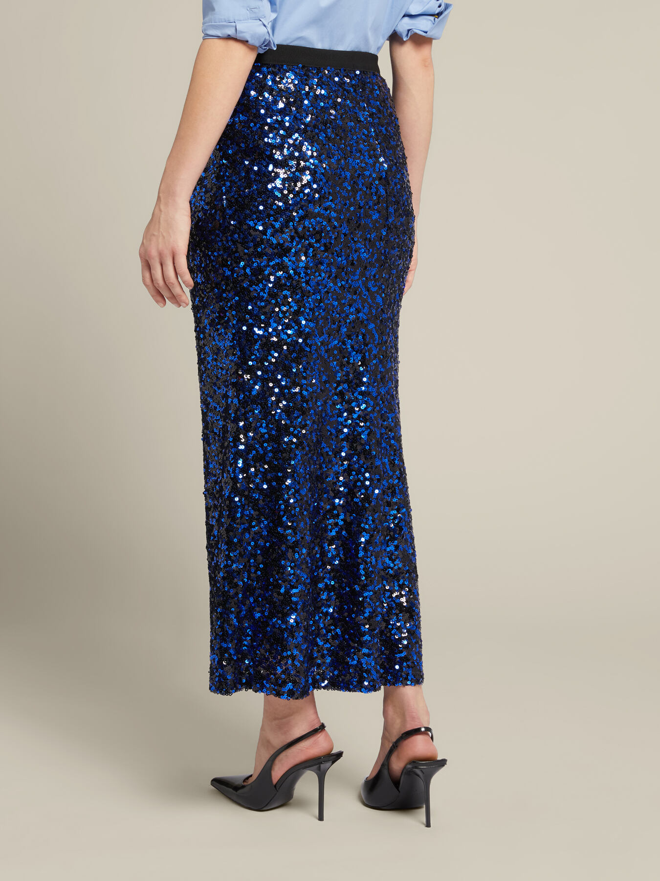 Jupe en tulle entièrement pailletée image number 2