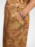 Weite Hose aus bedrucktem Samt image number 3