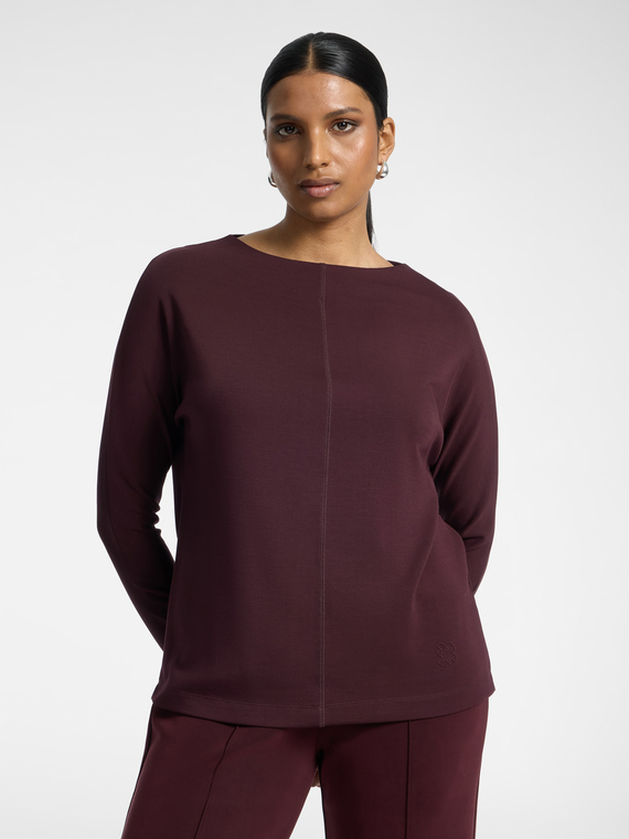 Sweat-shirt en m&eacute;lange modal