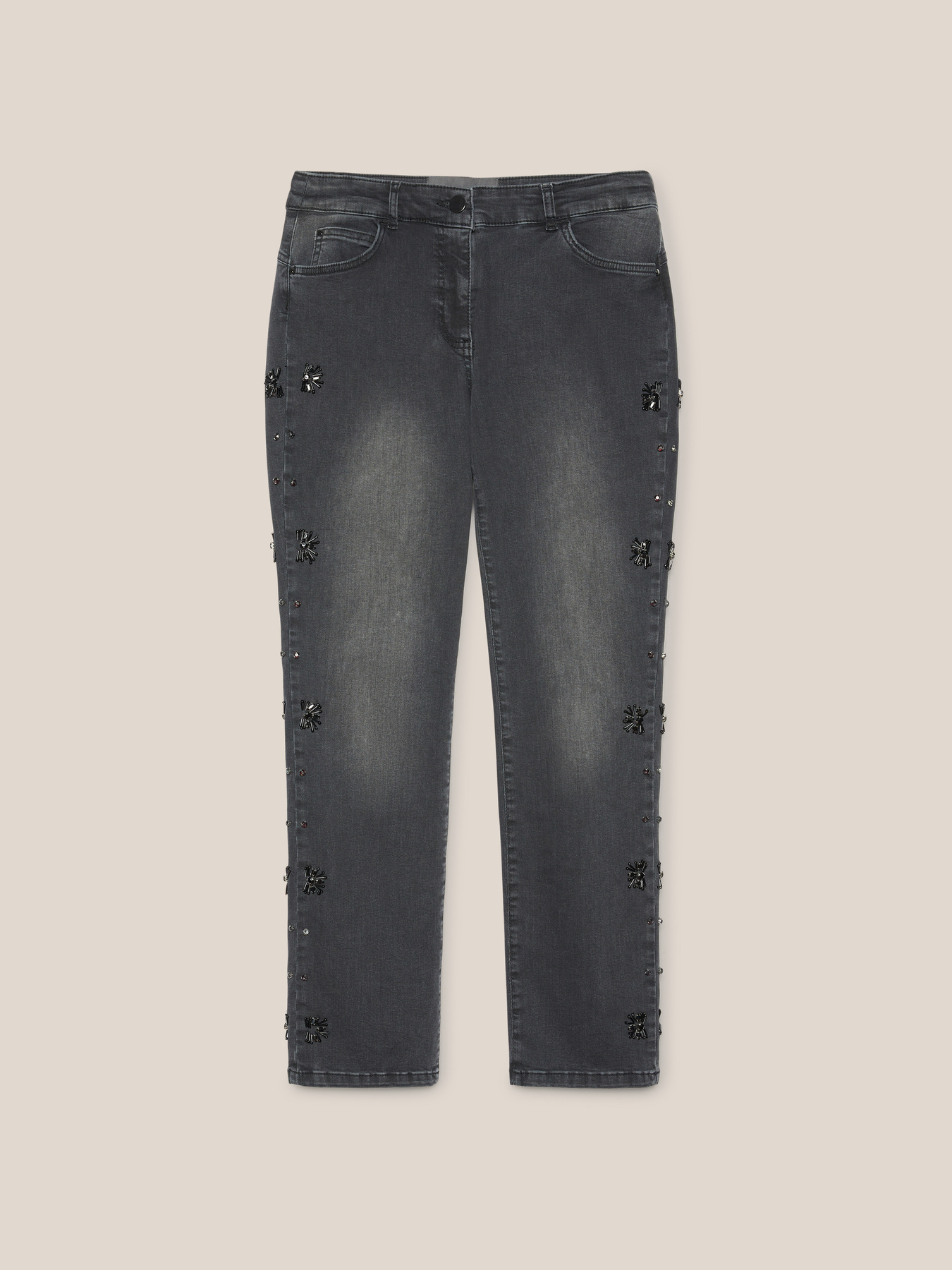 Jeans ricamati a mano image number 5