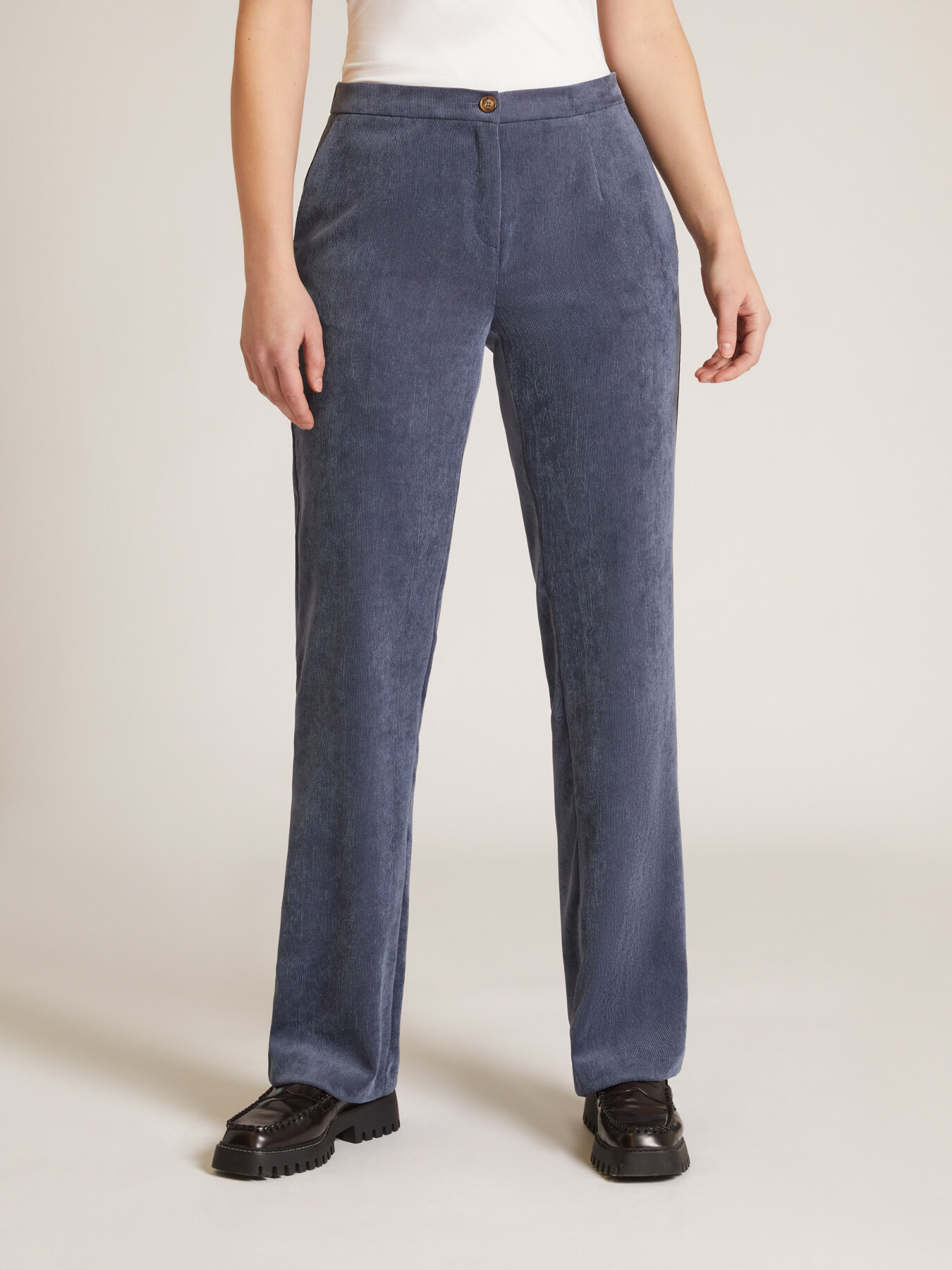BASIC STRETCH CORDUROY TROUSERS image number 3
