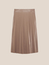 Faux leather pleated skirt image number 5