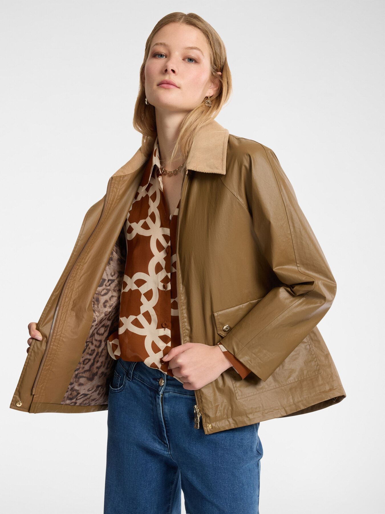 Baumwoll-Parka-Layering image number 6