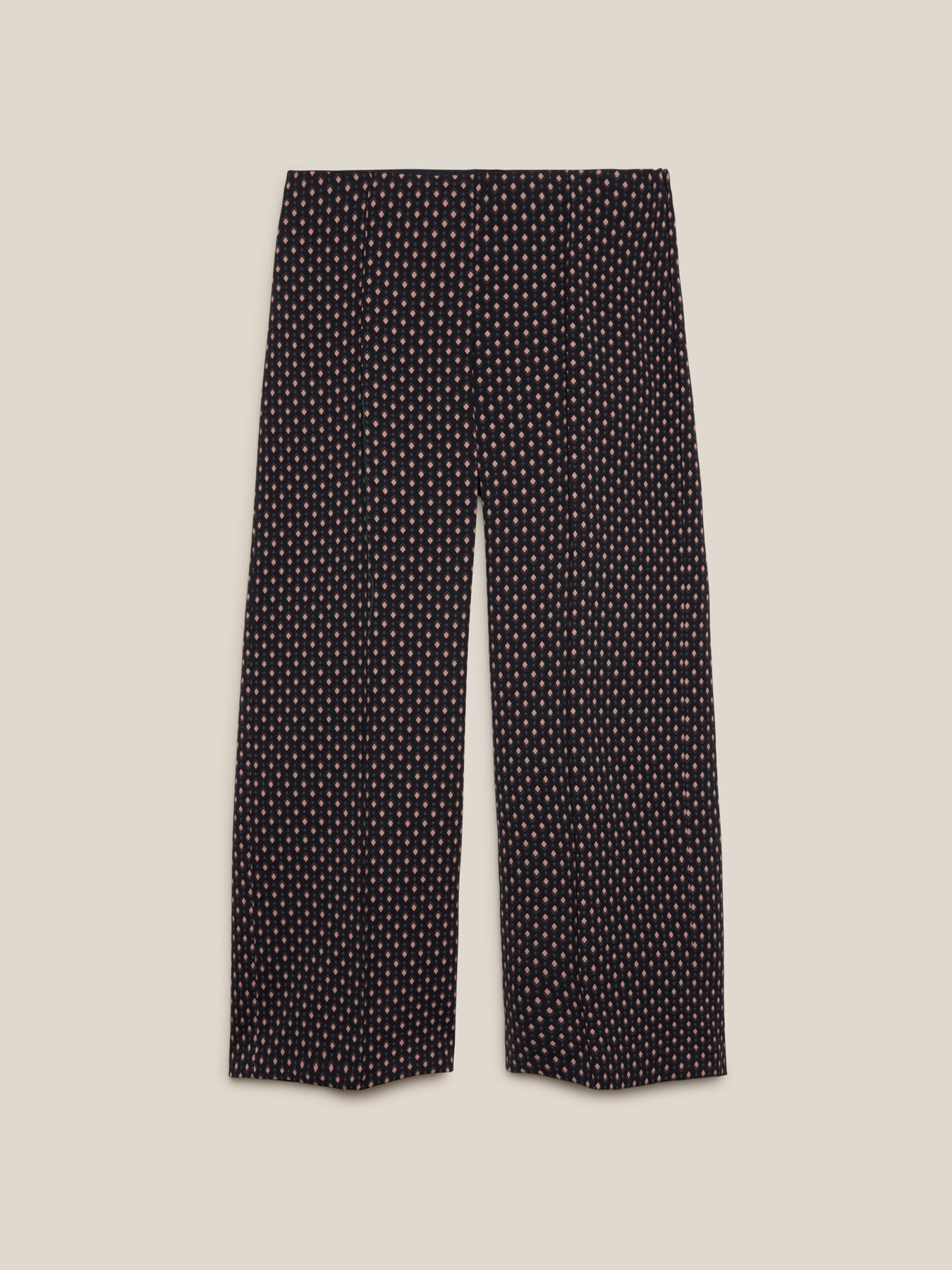 Pantalon cropped jacquard image number 4