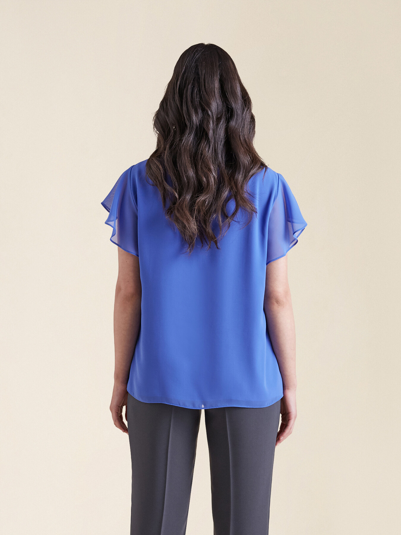 Blusa elegante in georgette image number 1