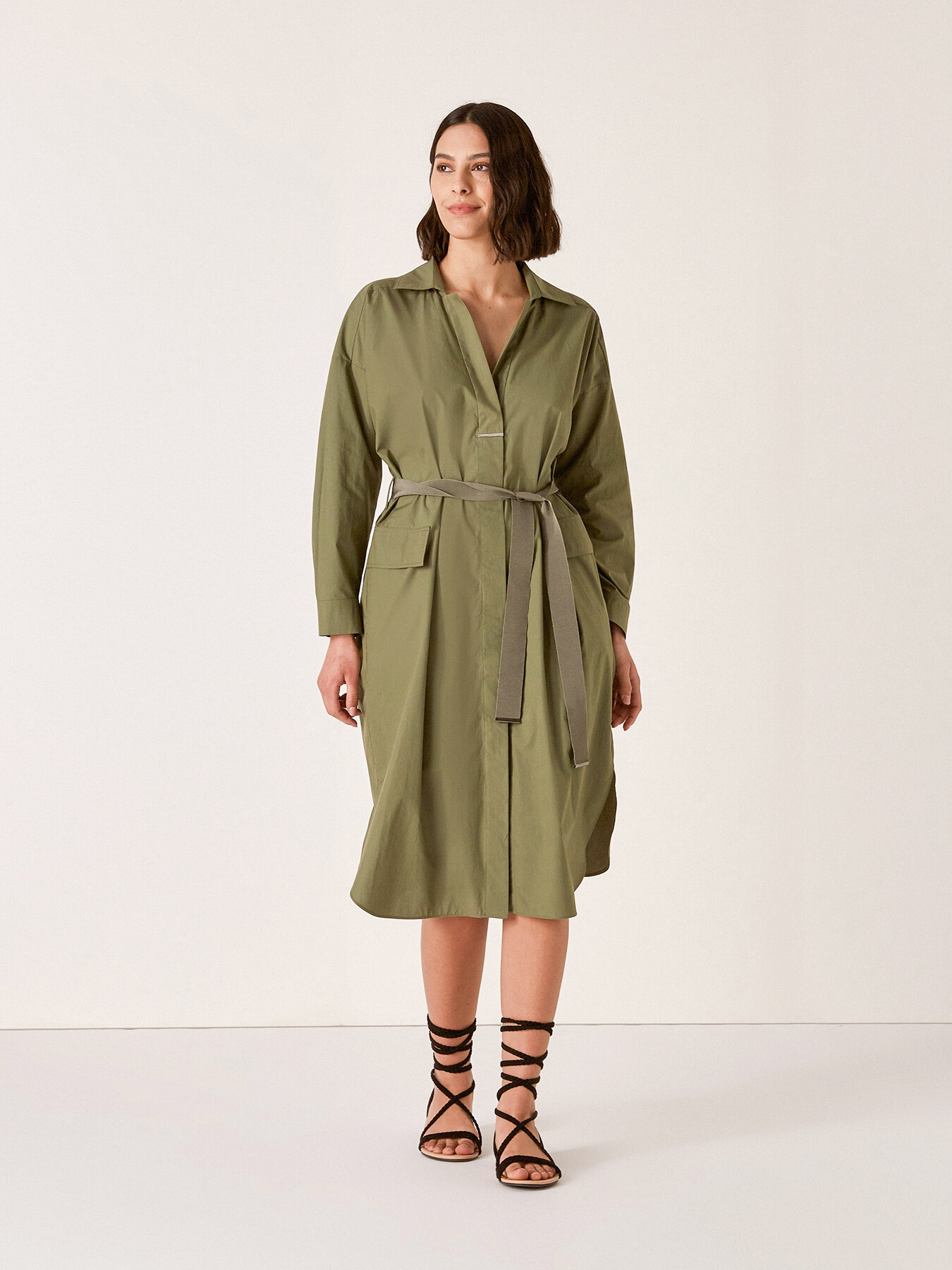 Robe chemisier en coton image number 2