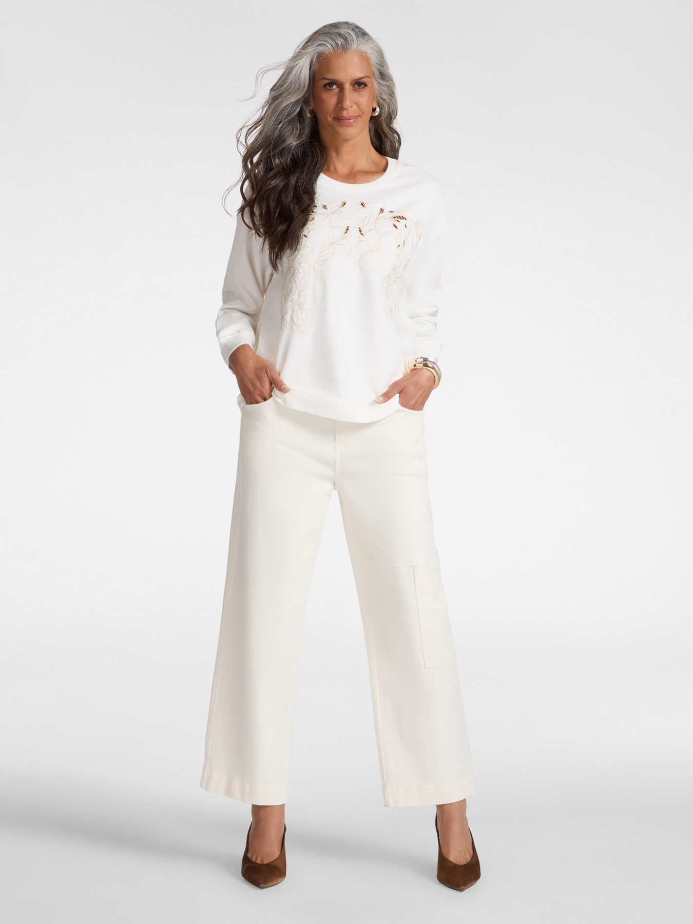 Cargo pants in stretch bull image number 0