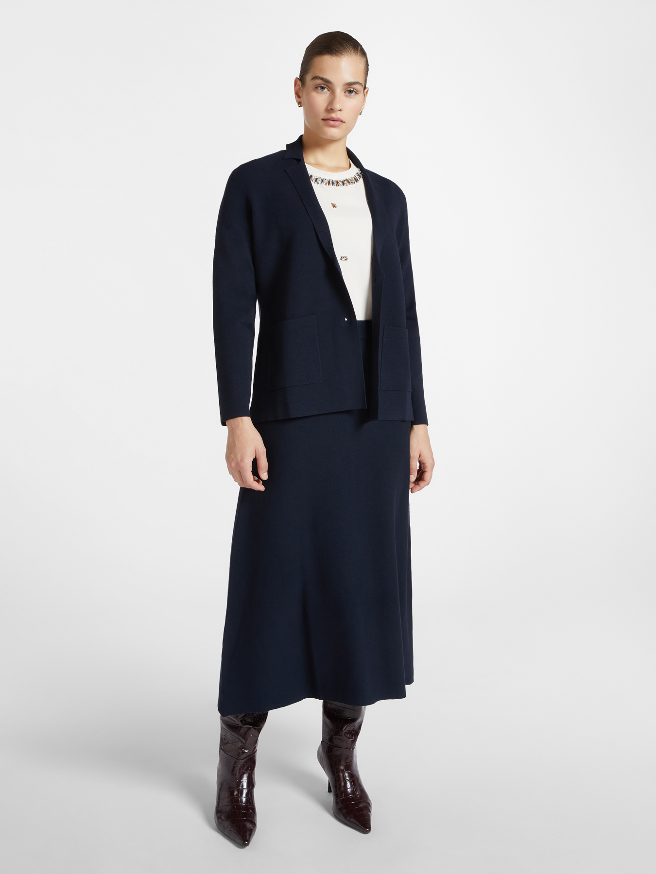 Cardigan mod&egrave;le blazer image number 2