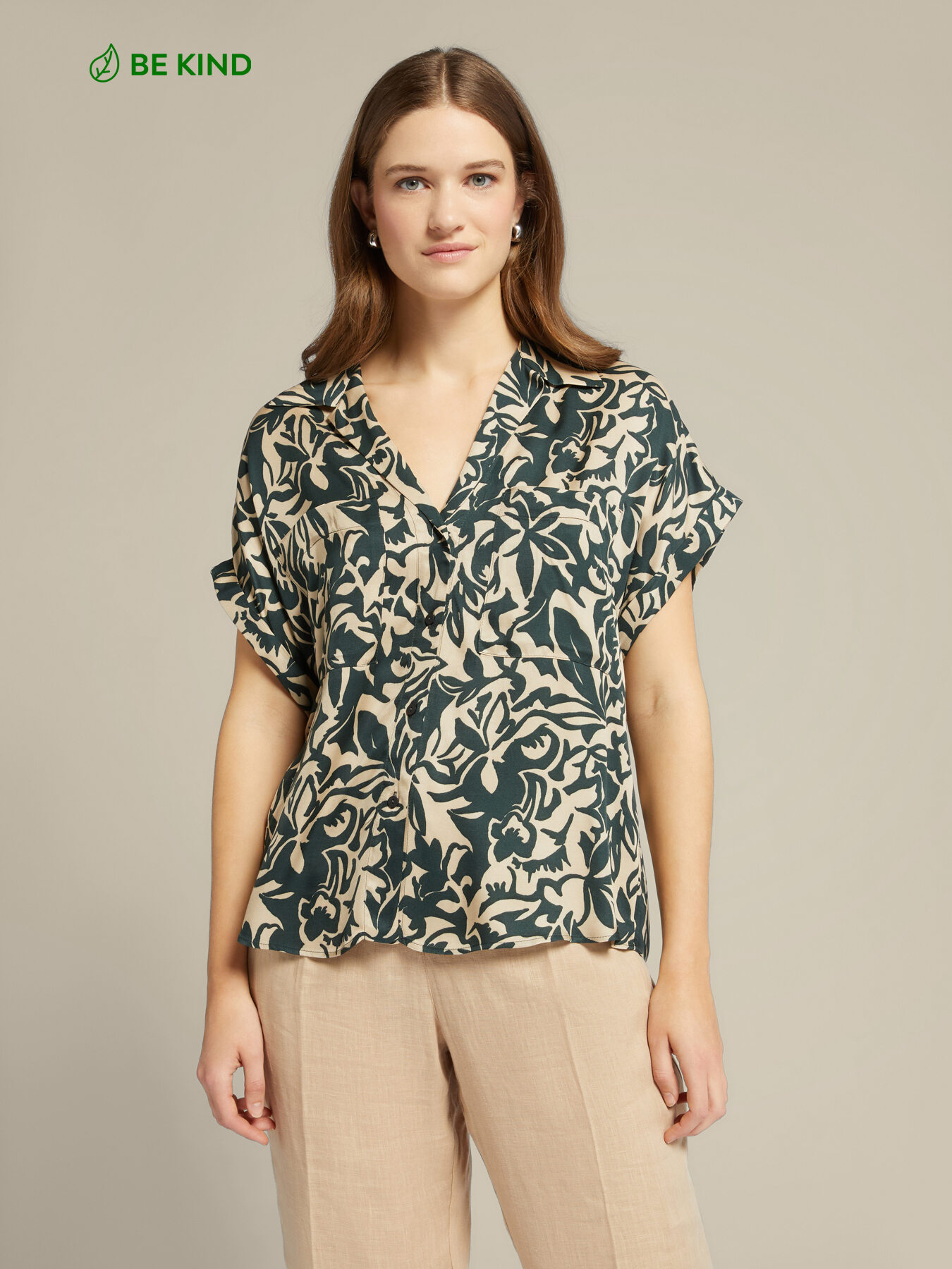 Visose Shirt Ecovero &trade; gedruckt image number 0