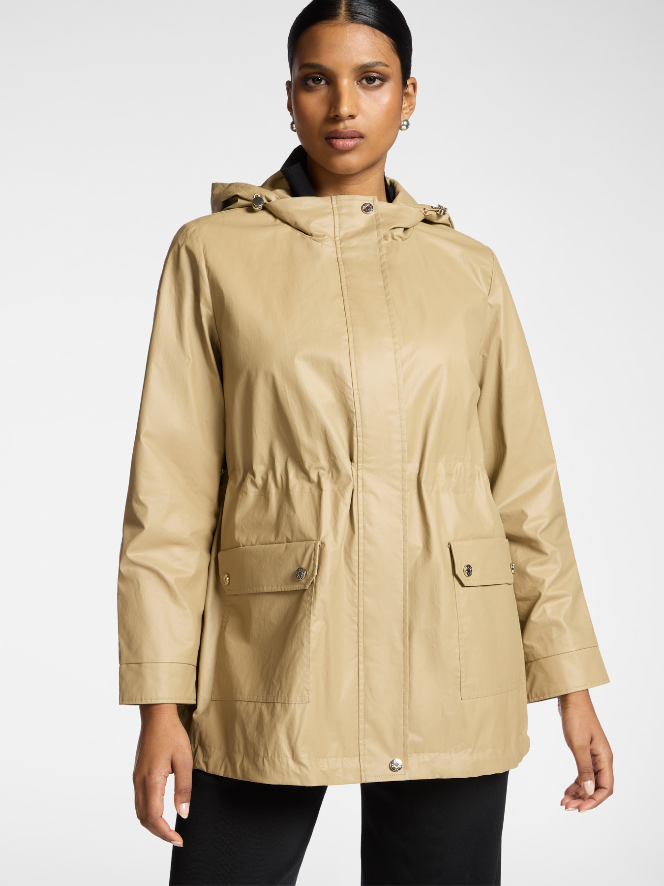 Parka layering con cappuccio image number 4