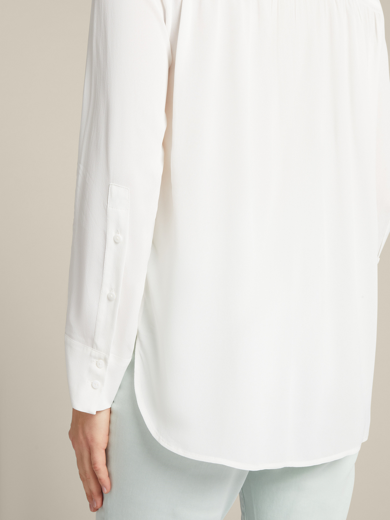 Viscose shirt with strings image number 2