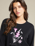 T-shirt com estampa floral image number 3