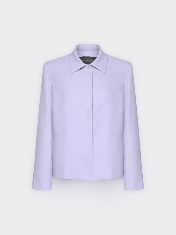 Cr&ecirc;pe fabric jacket