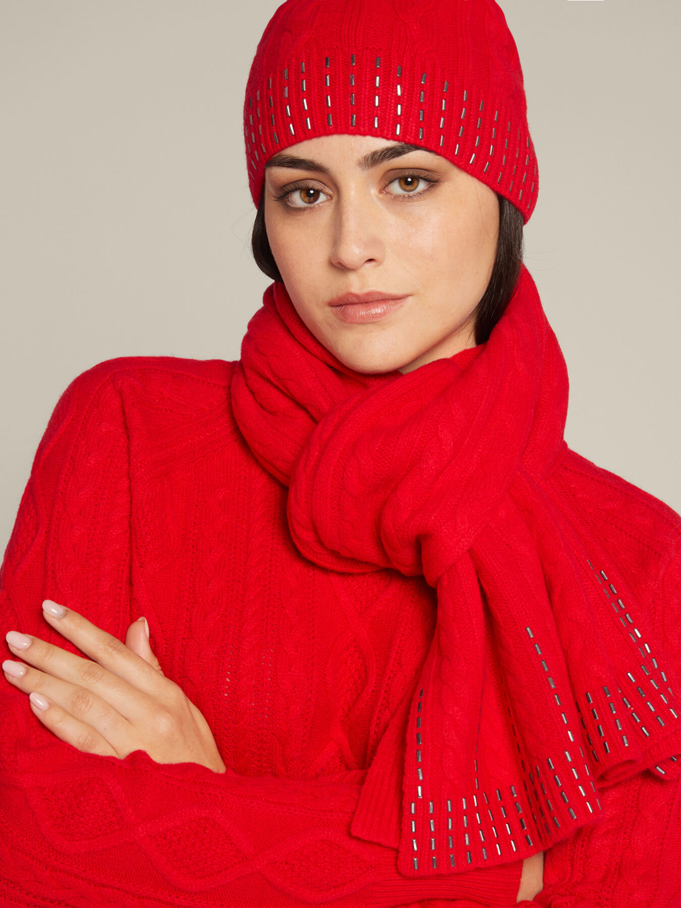 Bonnet en laine avec hot fix image number 2