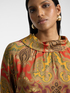 Blusa in viscosa stampata image number 3