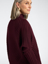 Oversized sweater with mixed rib knit image number 3